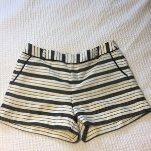 White and black shorts